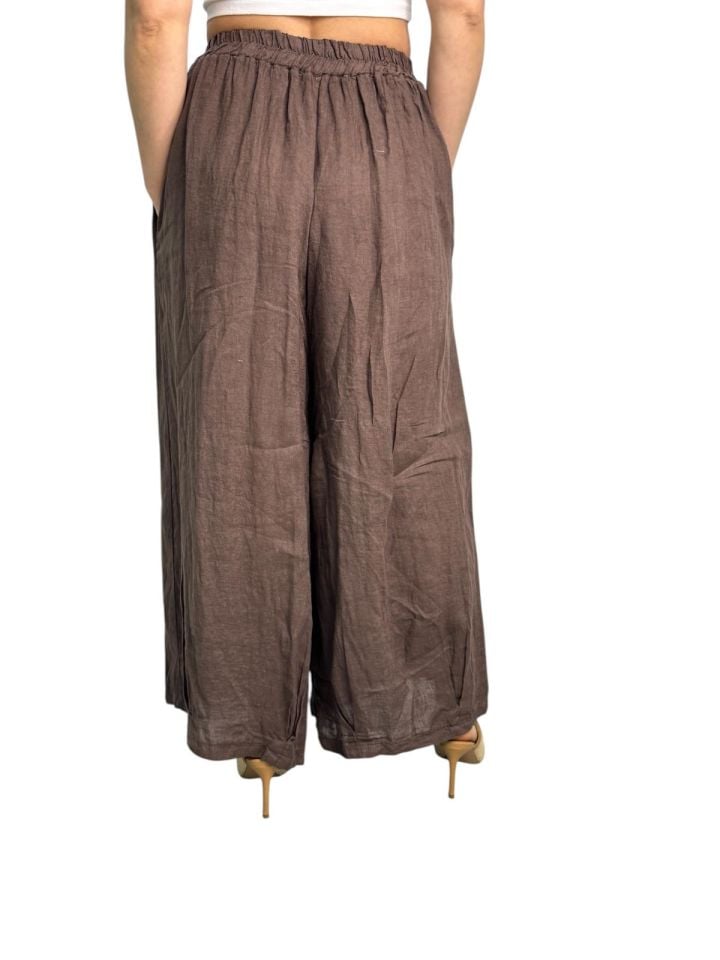 BOL KESİM KETEN PANTOLON