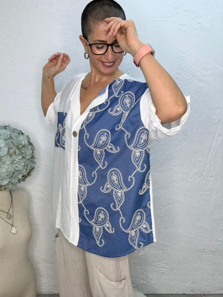 ŞAL DESEN BLUZ
