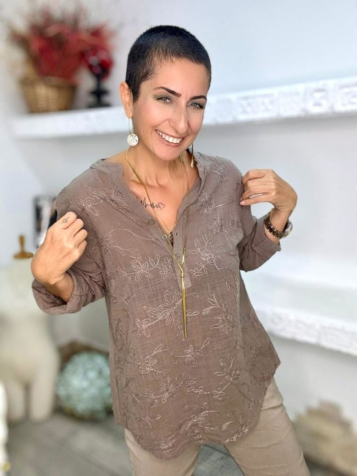 ÇİÇEK KABARTMALI GÖMELK